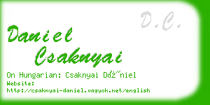 daniel csaknyai business card